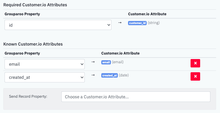 Customer.io Export Customers Properties