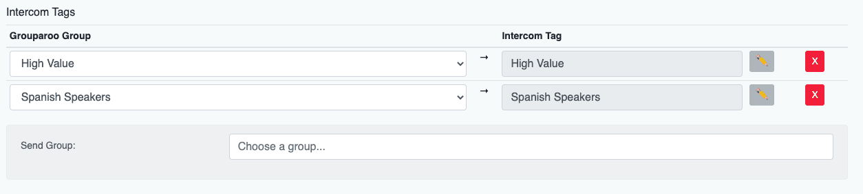 Intercom Destination Options