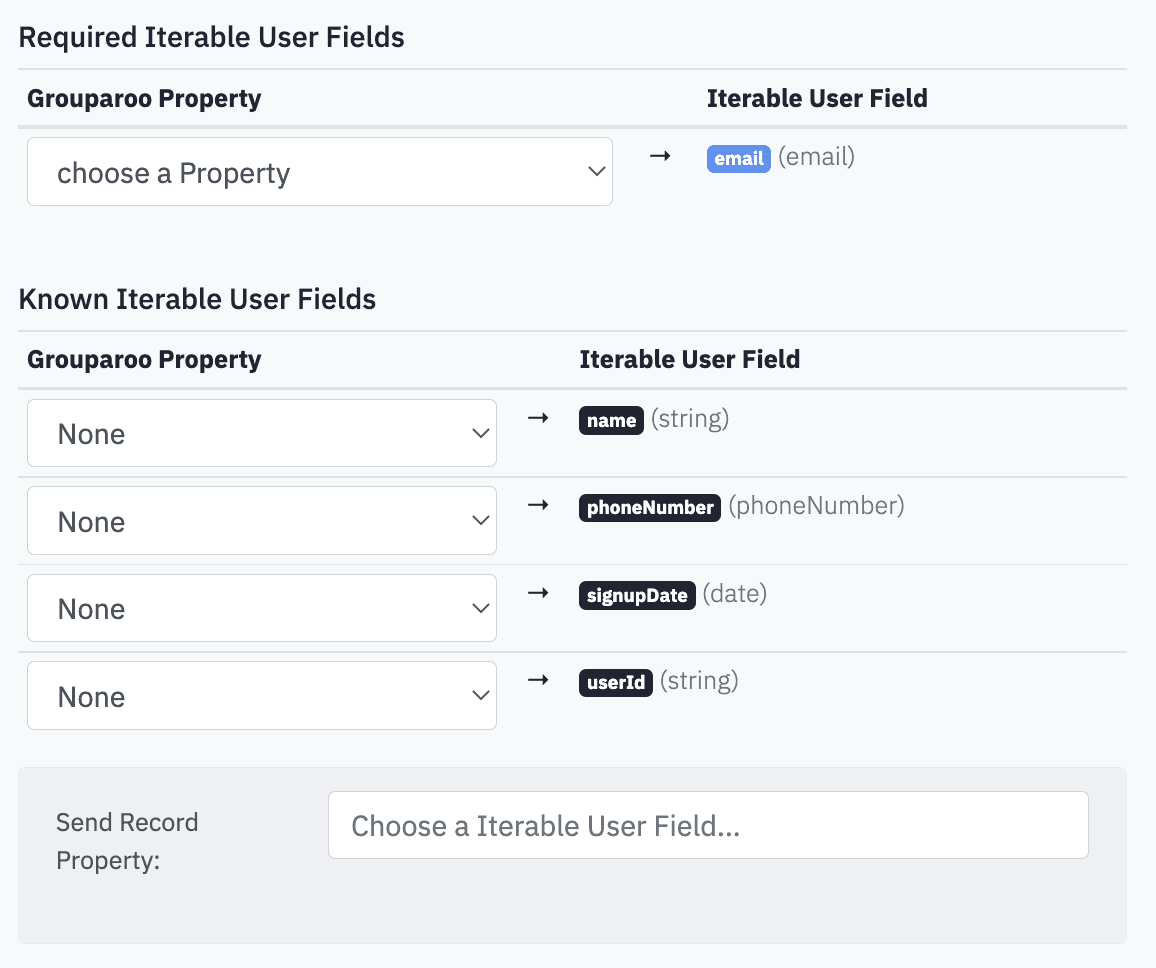 Iterable Export Users Properties